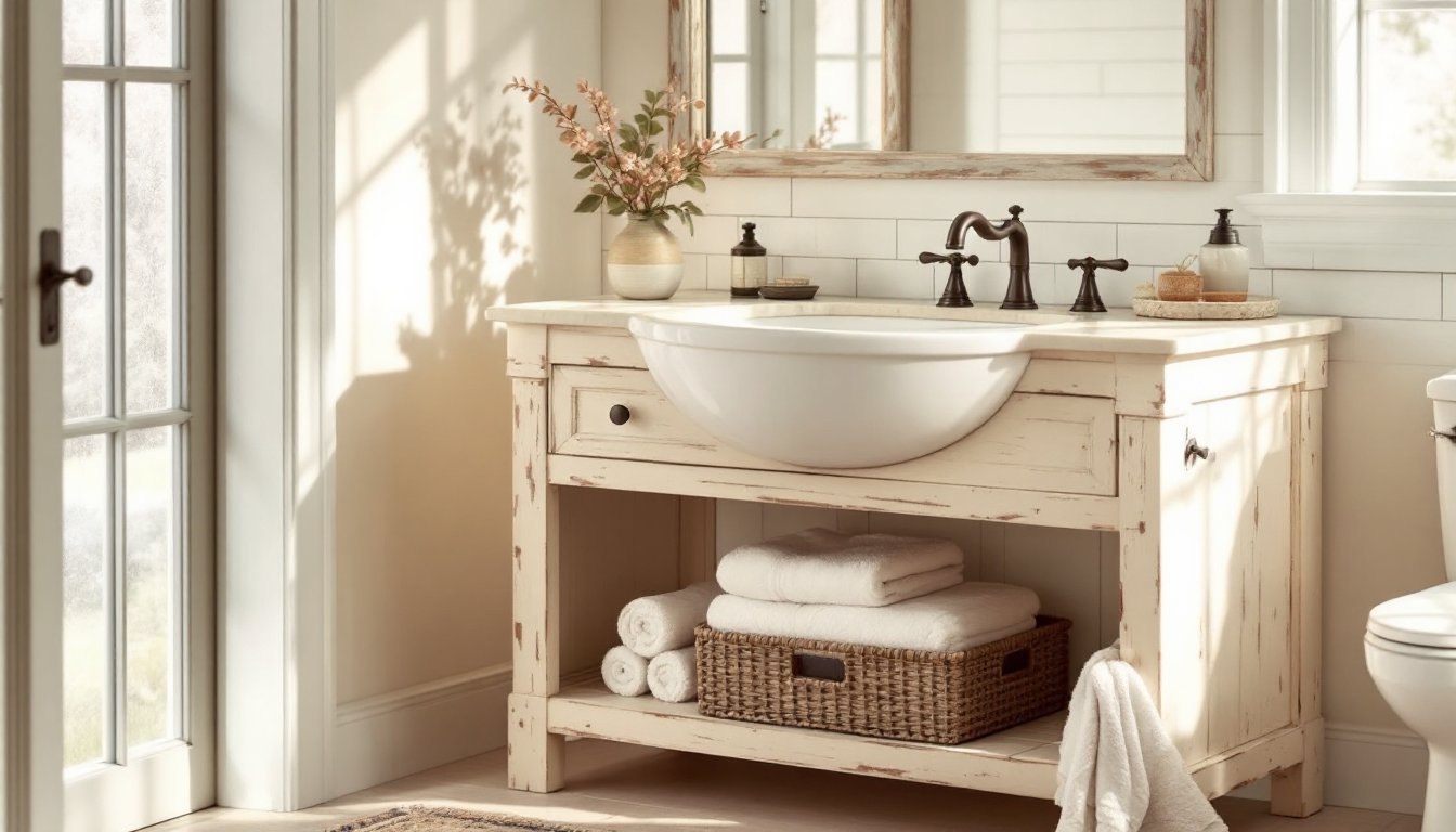 farmhouse bathroom vanity